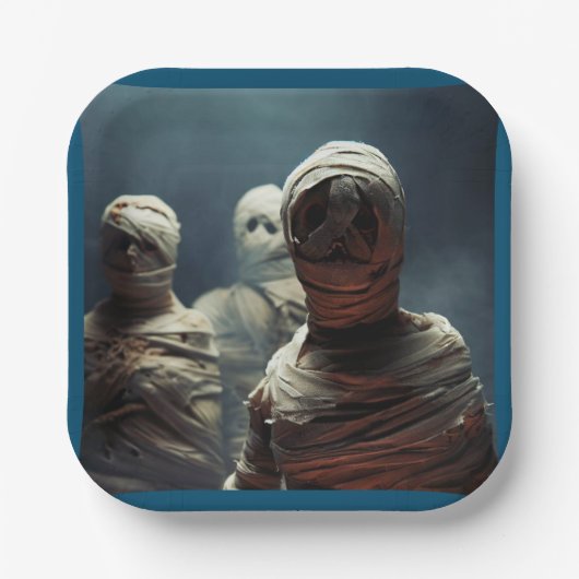 Halloween - Mummies 2 Pappteller (Vorderseite)