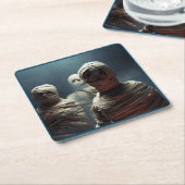 Halloween - Mummies 2 Rechteckiger Pappuntersetzer (angewinkelt)