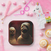 Halloween - Mummies 3 Pappteller (Party)