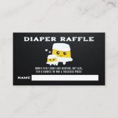 Halloween Mummy Baby Diaper Raffle Begleitkarte (Vorderseite)
