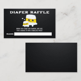 Halloween Mummy Baby Diaper Raffle Begleitkarte