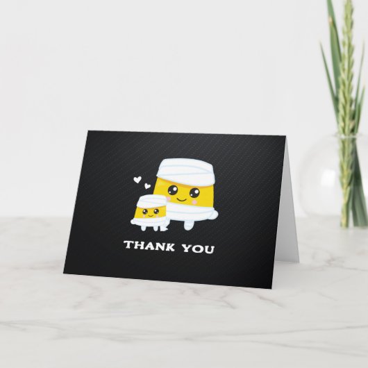 Halloween Mummy Baby Dusche Dankeskarte (Vorderseite)