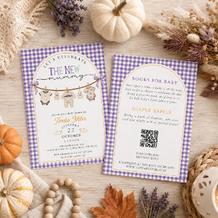 Halloween-Mummy-Baby-Wäscheleine-Baby-Party Einladung