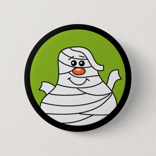Halloween Mummy Button (Vorderseite)