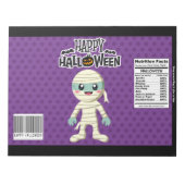 Halloween Mummy Chip Bag Wrappers Gastgeschenke Notizblock (Vorderseite)