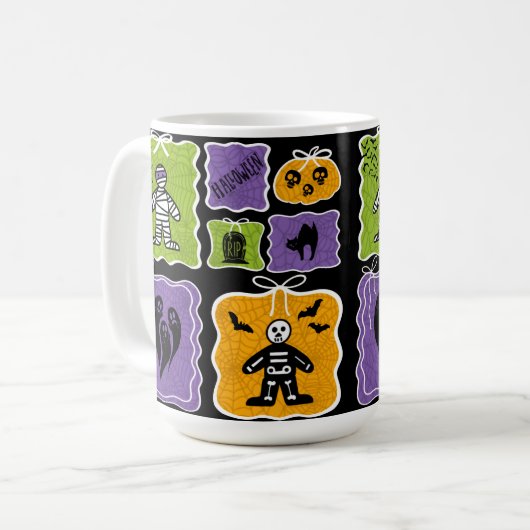 Halloween Mummy Coquette Kaffeetasse (Vorderseite Links)