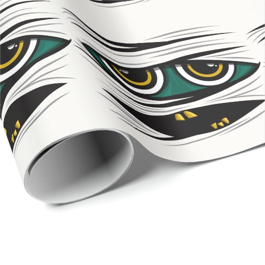 Halloween Mummy Geschenkpapier (Rolleneckpunkt)