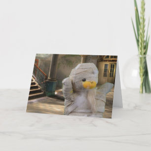 Halloween Mummy. Grußkarte Karte