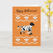 Halloween-Mummy Karte (Gelbe Blume)