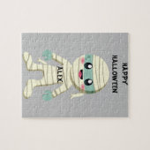 HALLOWEEN "MUMMY" KIDS PUZZLE PERSONALISIERT. (Horizontal)