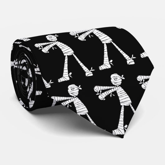 Halloween-Mummy-Krawatte Krawatte (Gerollt)
