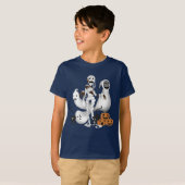 Halloween Mummy mit Kitty Cats und Ghost Boy T-Shirt (Vorne ganz)