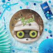 Halloween Mummy Monster Flüchtige Blick A Boo Pappteller (Party)