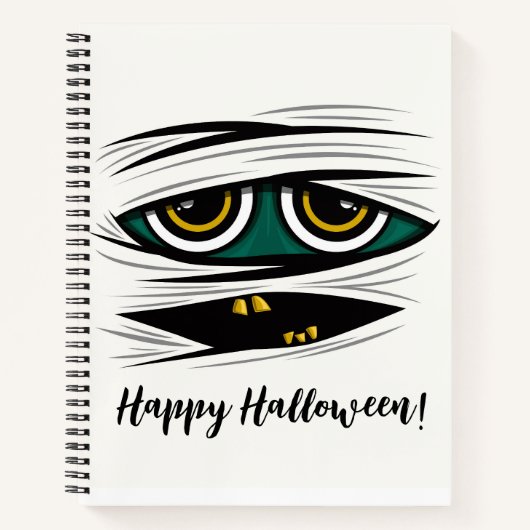 Halloween Mummy Notizblock (Vorderseite)