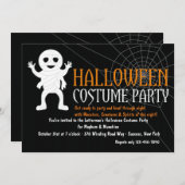Halloween-Mummy-Party Einladung (Vorne/Hinten)