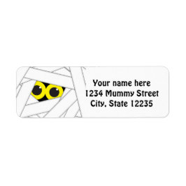 Halloween Mummy Party Einladung Address Label