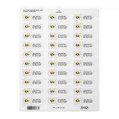 Halloween Mummy Party Einladung Address Label (Vorne)