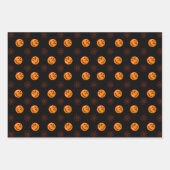 Halloween Mummy Pumpkin Spider Webs Geschenkpapier Set (Vorderseite)