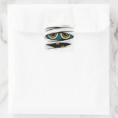 Halloween Mummy Quadratischer Aufkleber (Tasche)