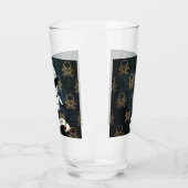 Halloween | Mummy | Schädel | PERSONALISIERT | Gla Glas (Links)