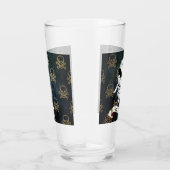 Halloween | Mummy | Schädel | PERSONALISIERT | Gla Glas (Rechts)