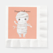 Halloween Mummy Serviette (Vorderseite)
