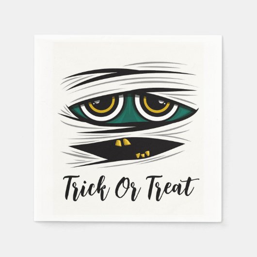 Halloween Mummy Serviette (Vorderseite)