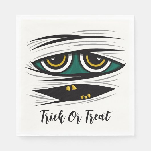 Halloween Mummy Serviette (Vorderseite)