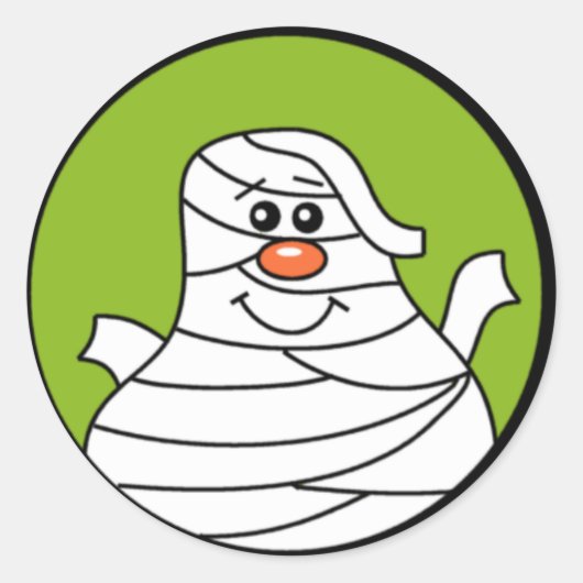 Halloween Mummy Sticker (Vorderseite)