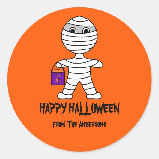 Halloween Mummy Stickers (Vorderseite)
