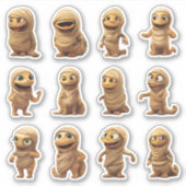 Halloween Mummy Stickers Aufkleber (Vorderseite)