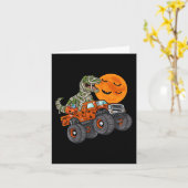 Halloween Mummy T Rex Monster Truck Boys Kids Tee Karte (Gelbe Blume)