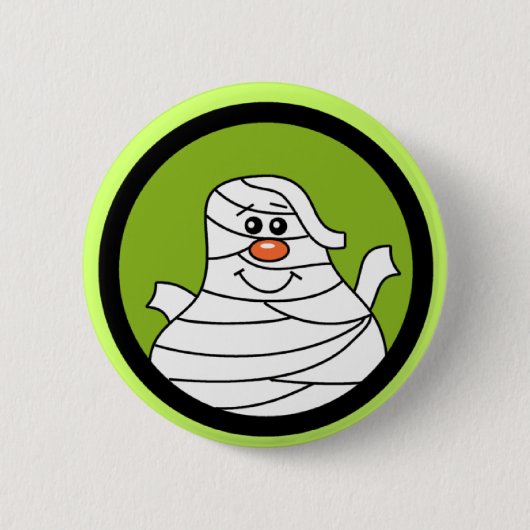 Halloween Mummy Tshirts und Geschenke Button (Vorderseite)