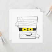 Halloween Mummy Tshirts und Geschenke Karte (Vorderseite/Rückseite Beispiel)