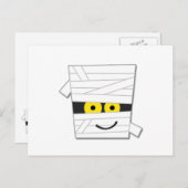 Halloween Mummy Tshirts und Geschenke Postkarte (Vorne/Hinten)