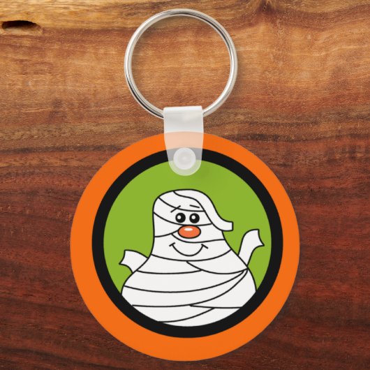 Halloween Mummy Tshirts und Geschenke Schlüsselanhänger (Vorderseite)