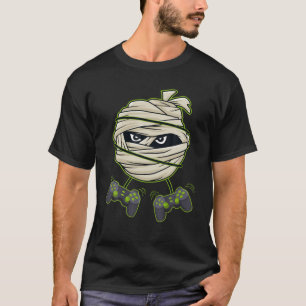 Halloween Mummy Video Gamer Controller Boys Kids T-Shirt