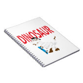 halloween mummy wrapted Dinosaurier-Notebooks Notizblock (Rechte Seite)