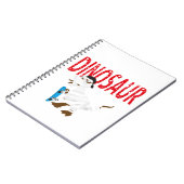 halloween mummy wrapted Dinosaurier-Notebooks Notizblock (Linke Seite)