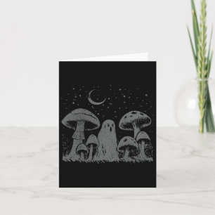 Halloween Mushroom Ghost Vintag Grunge 90 Aesthet Karte