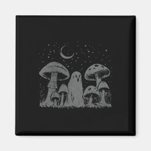 Halloween Mushroom Ghost Vintag Grunge 90 Aesthet Magnet