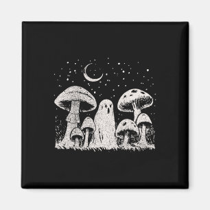 Halloween Mushroom Ghost Vintag Grunge 90 Aesthet Magnet