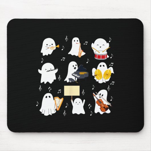 Halloween-Musik von Geistern Mousepad (Vorne)