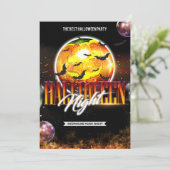 Halloween-Musikabend Einladung (Stehend Vorderseite)