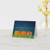 Halloween muss nicht beängstigend sein karte (Gelbe Blume)