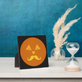 Halloween Mustache Pumpkin-Plakette Fotoplatte (InSitu)