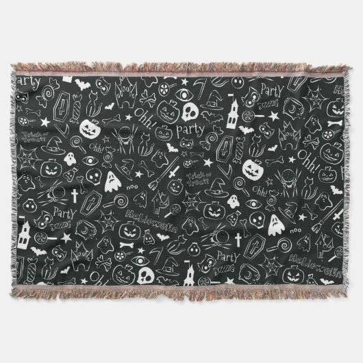 Halloween Muster 1 Decke (Vorderseite)