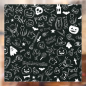 Halloween Muster 1 Fensteraufkleber (Blatt 2)