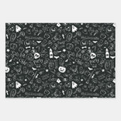 Halloween Muster 1 Geschenkpapier Set (Vorderseite 3)