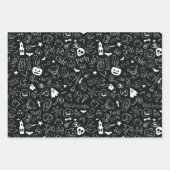 Halloween Muster 1 Geschenkpapier Set (Vorderseite)